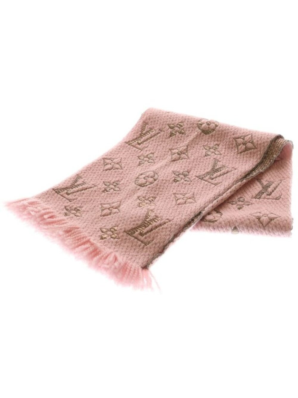 Louis Vuitton Monogram Echarpe Logomania Shine Muffler Pink Scarf